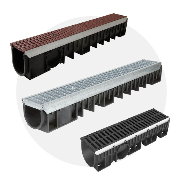 Lijnafwatering voor openbare ruimtes